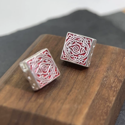 Wholesale Jewelry Accessories: 17.4*17.4 Inch Conch Seal Clasp, Antique Silver-Plated Copper Jewelry Spacer Bead Pendant Accessories