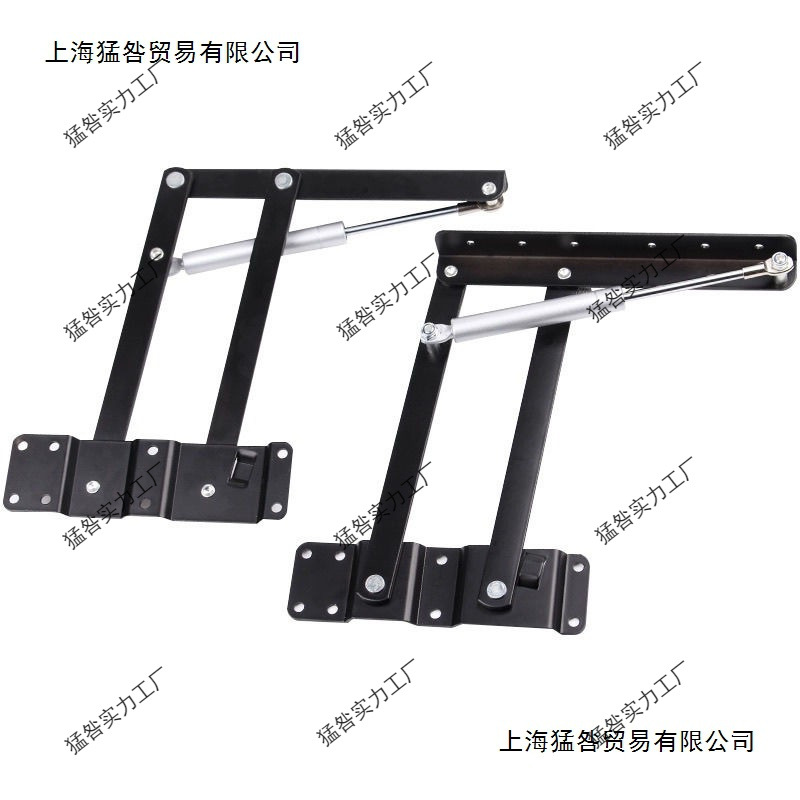 新款液压缓冲茶几升降器餐桌两用升降折叠支架多功能家具五金配件