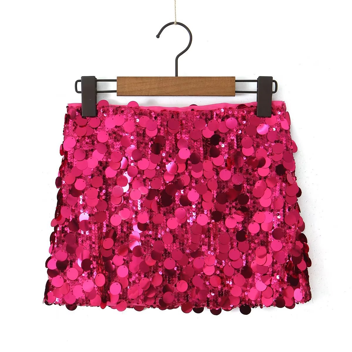 Summer Spring Sexy Solid Color Polyester Above Knee Skirts display picture 1