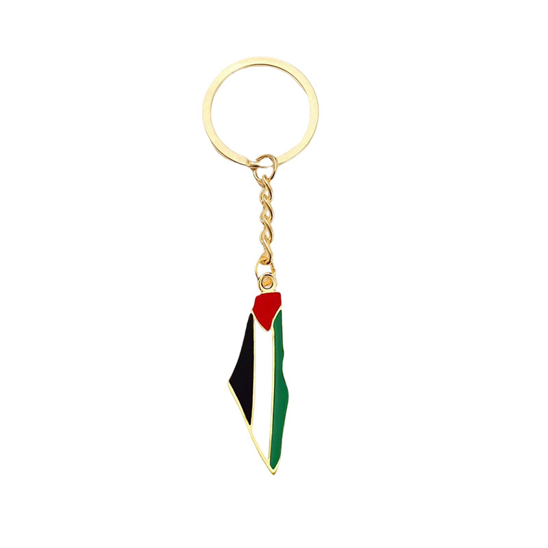 Inventario internacional de esmalte de metal colgante de bandera mundial combinación geográfica forma de collar llavero personalizado