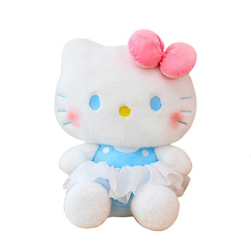 新款hellokitty玩偶公仔芭蕾凯蒂猫玩偶公仔睡觉抱毛绒玩具兑换批|undefined