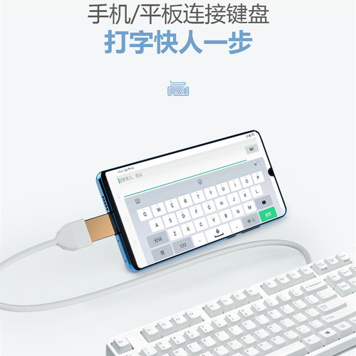 type-c otg转接头 usb3.0键盘鼠标U盘转换头tpc适用华为小米手机