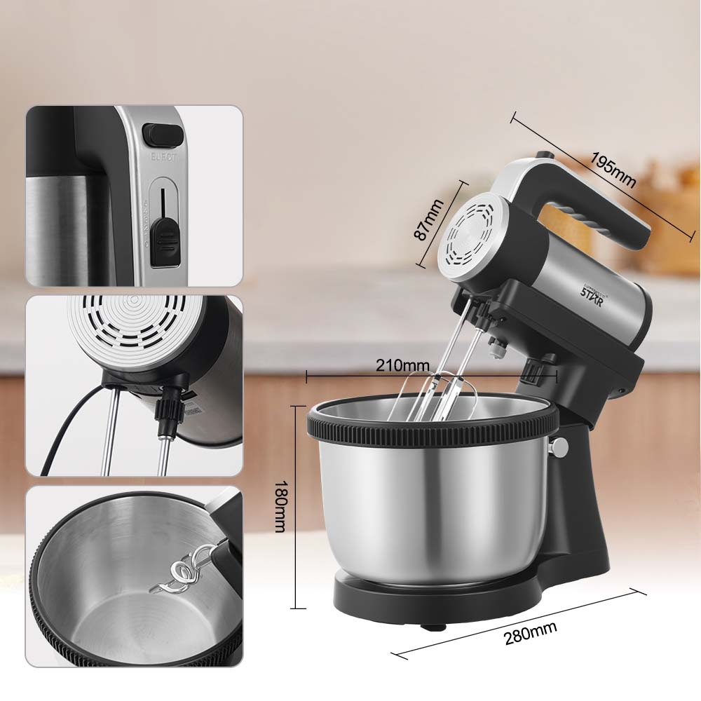 Winningstar crema de huevos para hornear y agitar multifunción con lavabo batidor de huevos de mano batidor de huevos eléctrico image 2