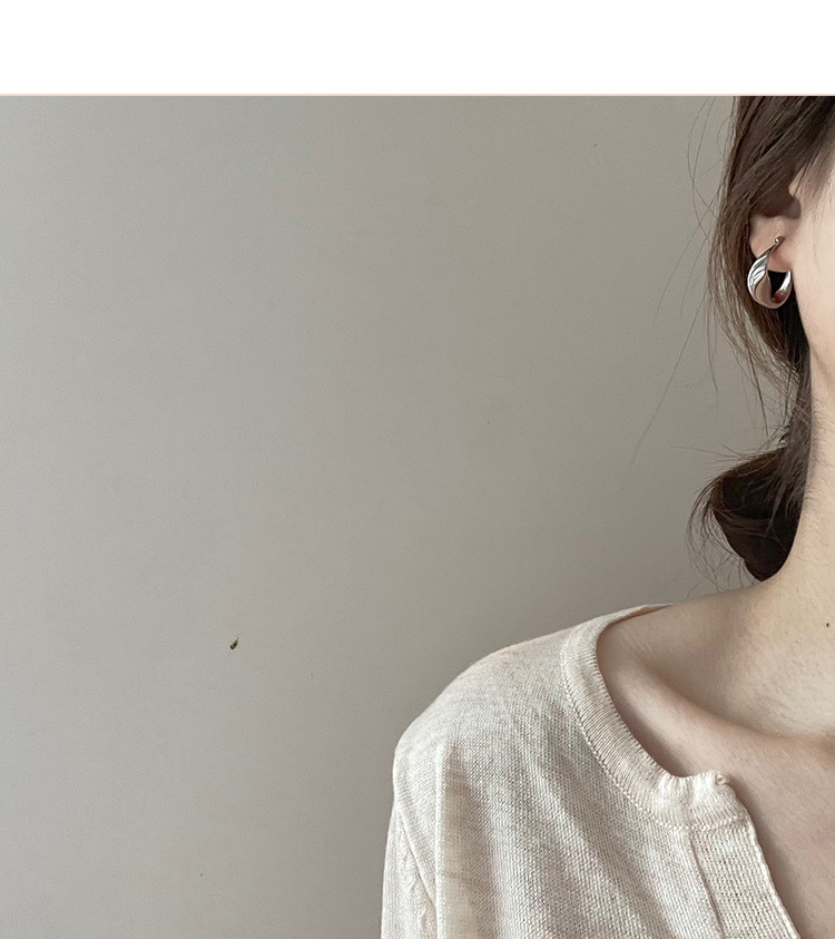Daily Occasion Metal Material 1 Pair Simple Style Geometric Metal Plating Women's Earrings