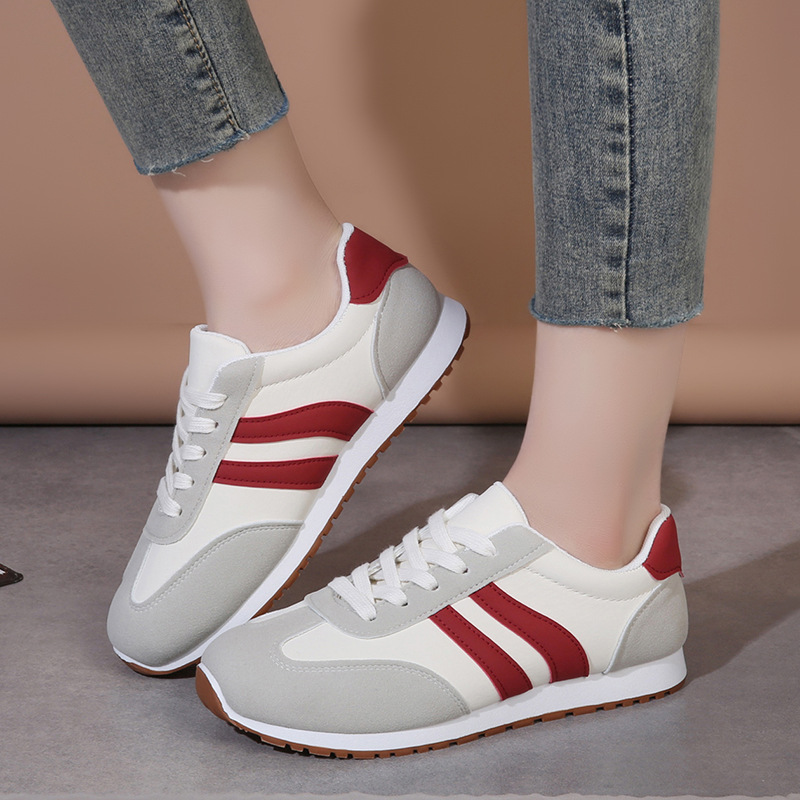 2026 primavera nuevos zapatos casuales de moda versátil zapatos de carrera transpirables deportivos ligeros zapatos de mujer grandes al por mayor transfronterizos image 6