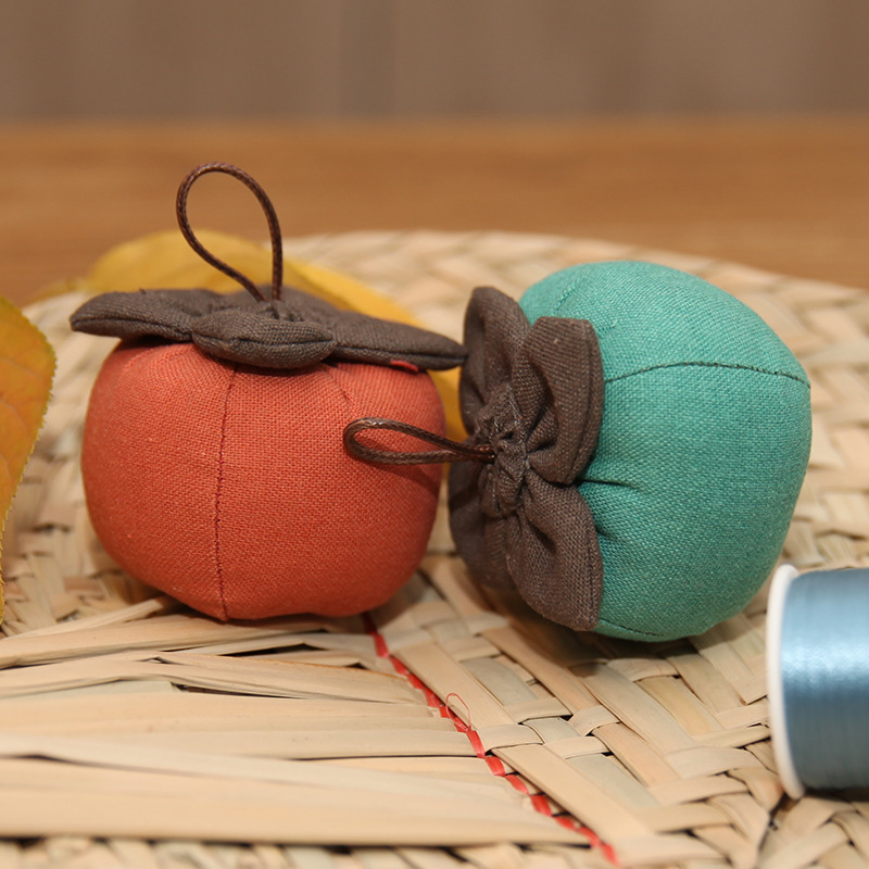 Patchwork hecho a mano DIY bordado material paquete Lu bordado novato caqui colgante niños regalo caqui bolsita
