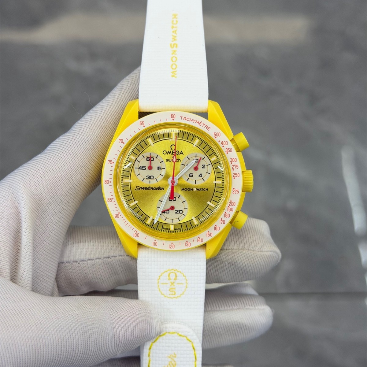 Reloj Cronógrafo de Cuarzo de Seis Agujas de Plástico y Cristal de Zafiro, Impermeable con Luz Nocturna image 3