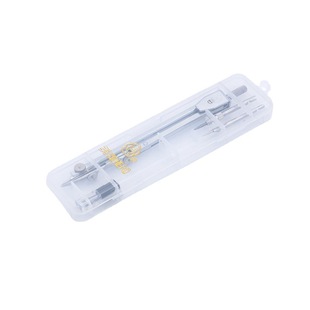 Compass Five-Piece Set Student Drawing Instrument Metal Compass Set Mechanical Drawing Drawing Tool with Straight Line Pen