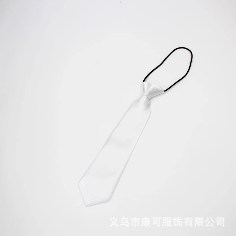 ゴムバンド子供用ネクタイ男女学生無地子供用ネクタイ卸売ステージチームパフォーマンスブラックネイビーブルー在庫あり|undefined