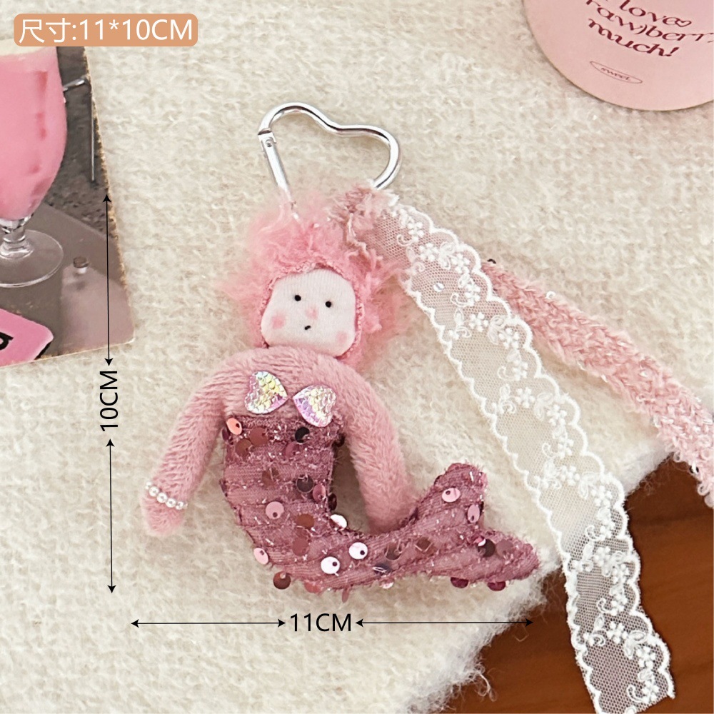 Nuevo piloto suéter oso muñeca colgante niña corazón llavero colgante decoración de coche muñeca pequeño regalo