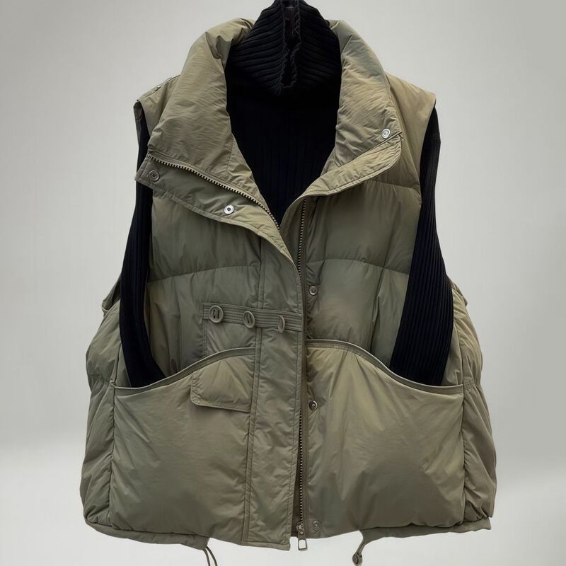 Women's short down cotton vest for outer wear, 2026 new autumn and winter fashion, loose and versatile, warm vest jacket Women's short down cotton vest for outer wear, 2026 new autumn and winter fashion, loose and versatile, warm vest jacket