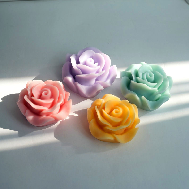 新しいバラの恋3d立体シリカゲルバラの花香薫ろうそくシミュレーション金型卸売り|undefined