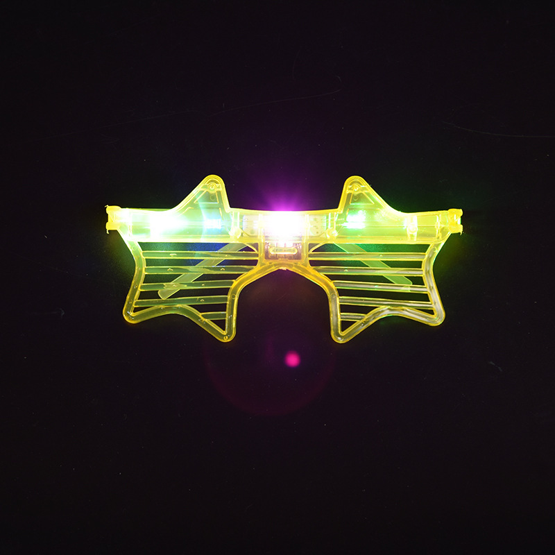 Estrellas de pentacos amarillos palos de apoyo estrella fluorescente palos de concierto accesorios para niños espectáculo brillante toque de pelo bandas