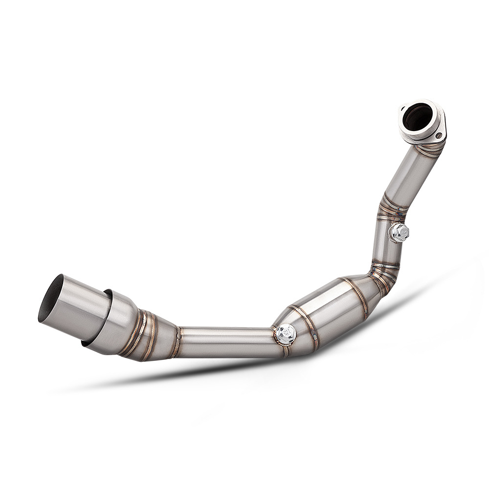 Suitable for Rc390 390Adv 390Duke Modified Stainless Steel Dual Oxygen Port Front Exhaust Pipe 24-26 Years