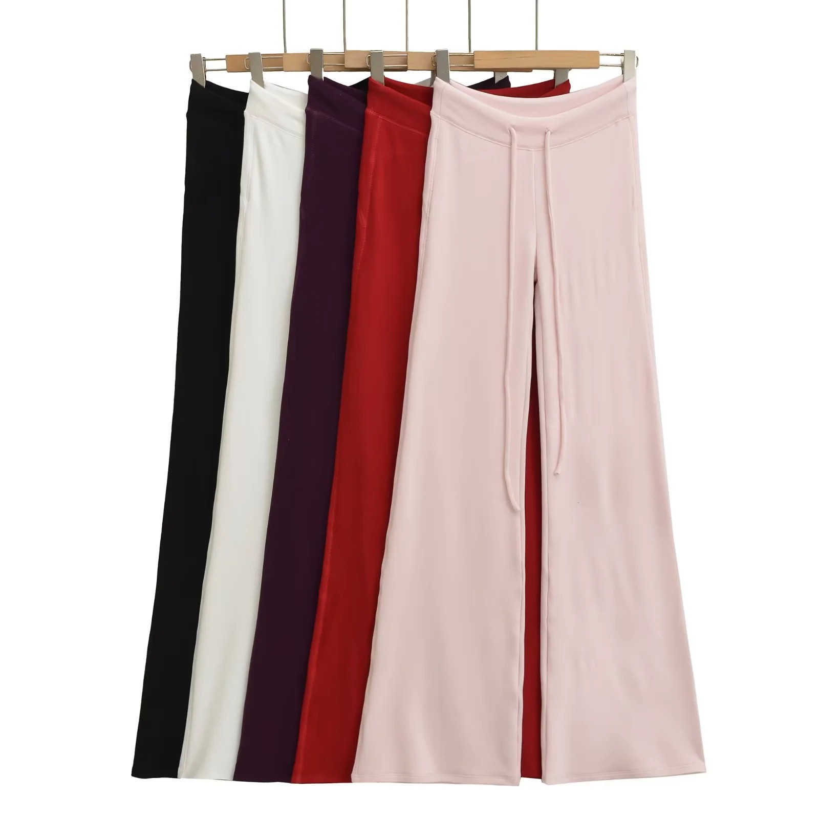 American Fleece Yoga Pants Autumn and Winter New Drawstring Slim Fit Flared Casual Sports Pants