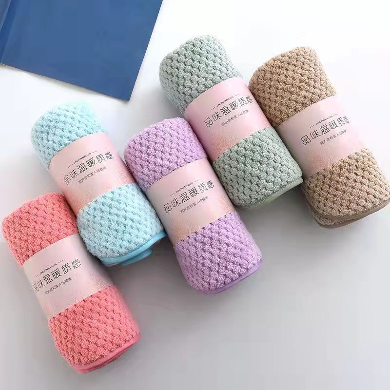 Coral Fleece Towel Waist Wrap 35*75 Store Supermarket Daily Necessities Gift Wholesale Absorbent Non-Shedding Soft