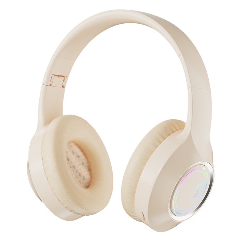 Nuevo modelo privado transfronterizo M3 auricular Bluetooth 5,2 Tarjeta de luz de colores fresco plegable luminoso auricular Bluetooth