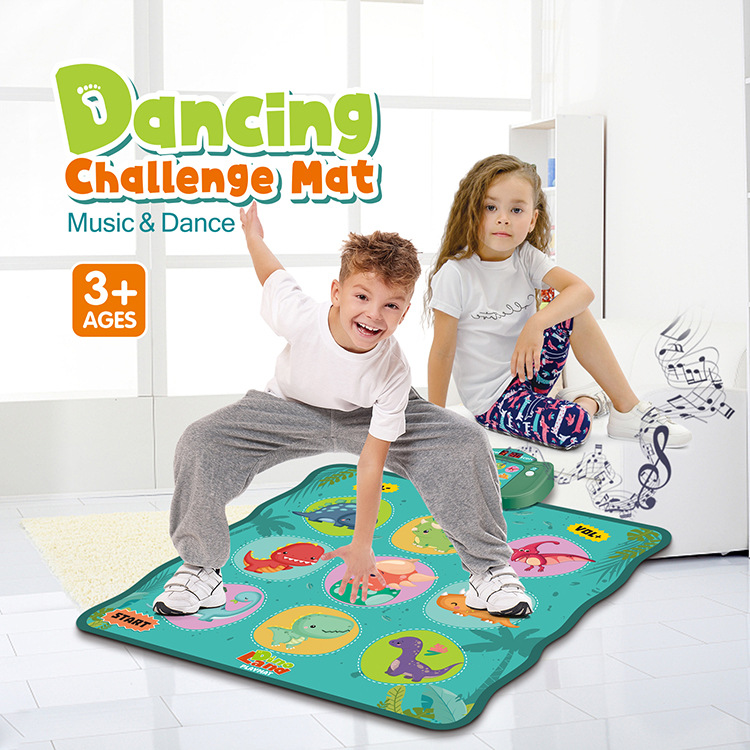 恐龙跳舞毯主题 音乐垫 宝宝女童岁儿童玩具女孩生日礼物小孩玩具