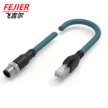 M12 D���a4P�DRJ45ˮ���^ CAT5E CAT6E�W��������̫�W/�����B����
