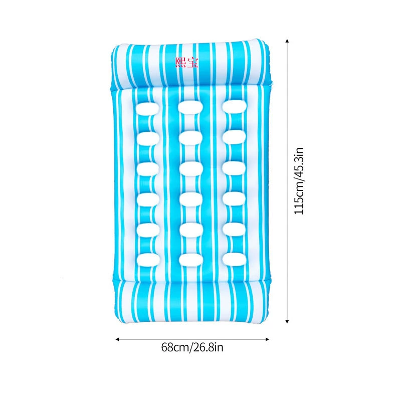 Производитель предлагает индивидуальные надувные лежаки из ПВХ для отдыха, рекламы и промоакций, а также надувные кровати с отверстиями из ПВХ.