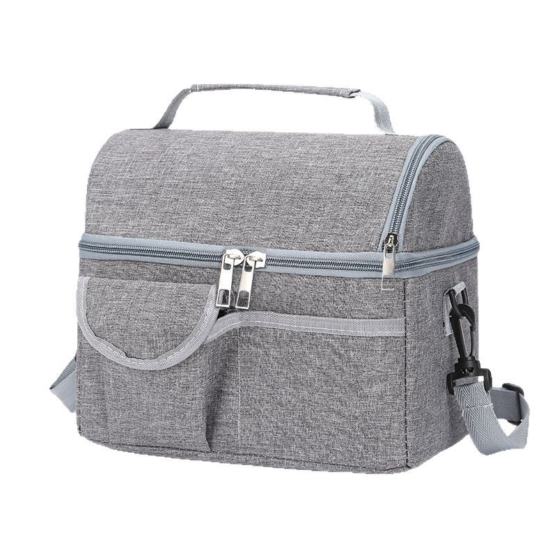 Bolsa de hielo portátil transfronteriza de gran capacidad bolsa de almuerzo de aislamiento bolsa de almuerzo de doble capa bolsa de picnic bolsa de leche bolsa de hielo fresco