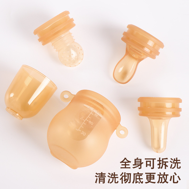 婴幼儿牙胶Q弹玉米桃花摇铃宝宝牙痒吃手替换一次性安抚厂家套装