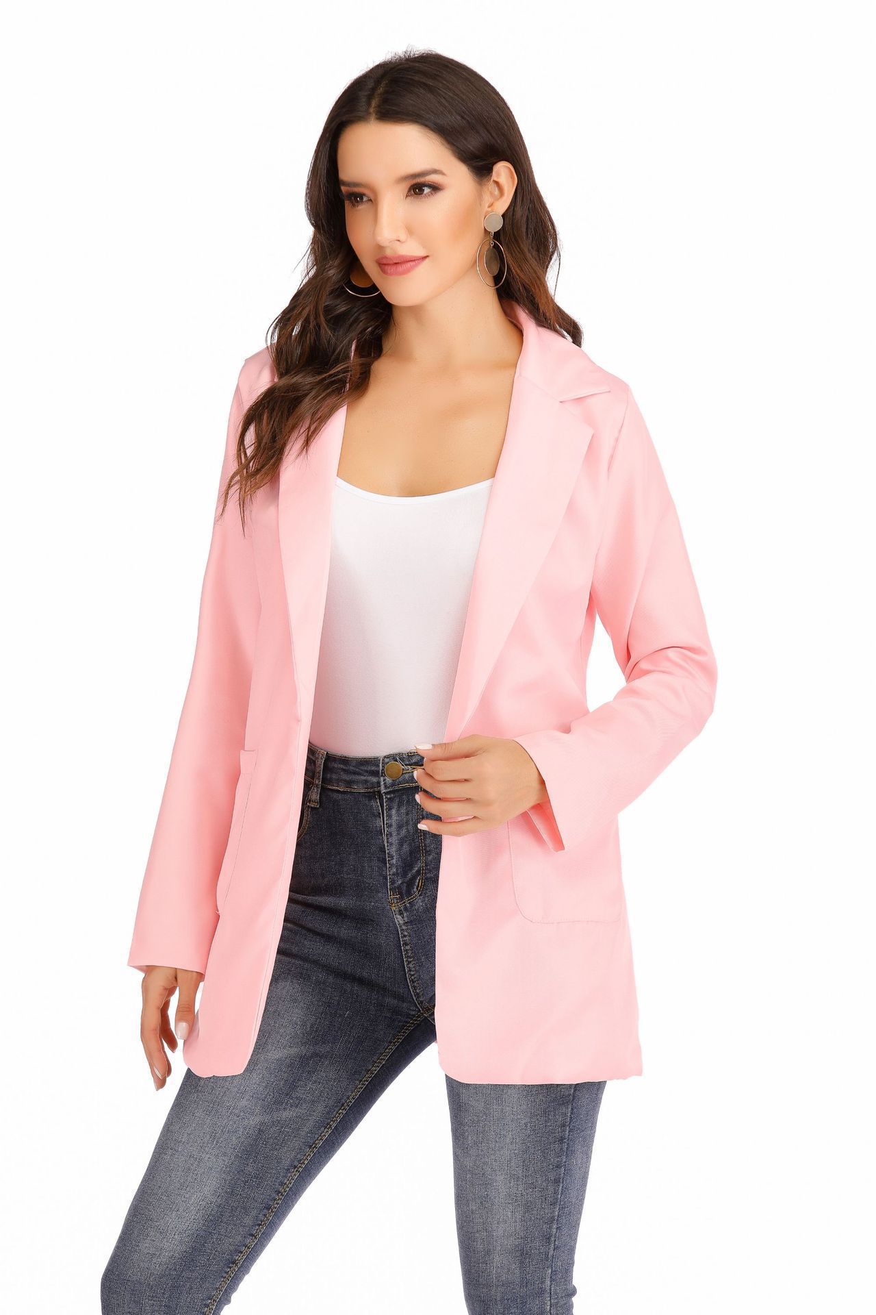Blazer donna slim fit giacca elegante alla moda per il lavoro_voghion.com