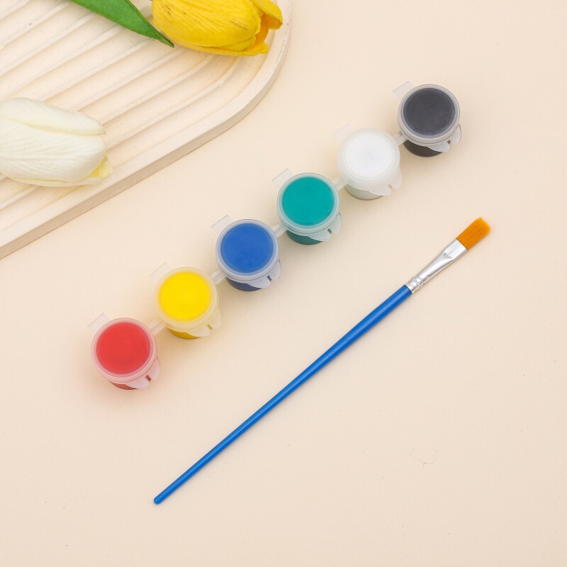メーカーは子供用アクリルペイント12色6結合学生アート絵画着色石膏人形ペイントストリップを供給しています|undefined