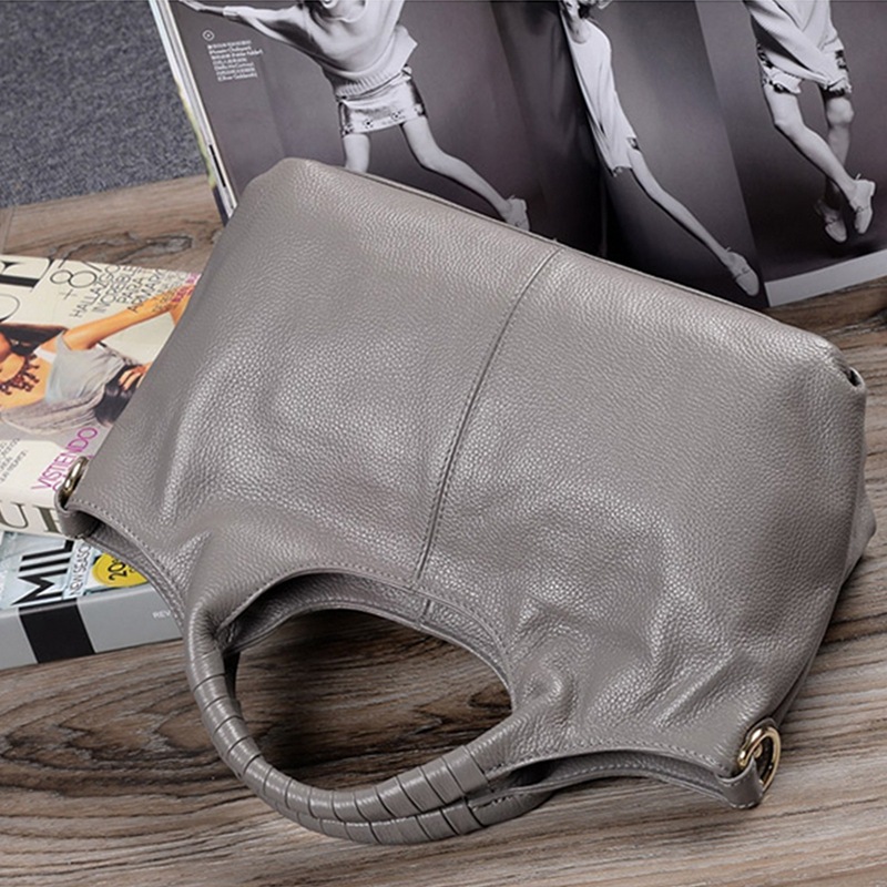 Túi tote nữ cỡ lớn đeo vai cầm tay thời trang — Xám nhạt