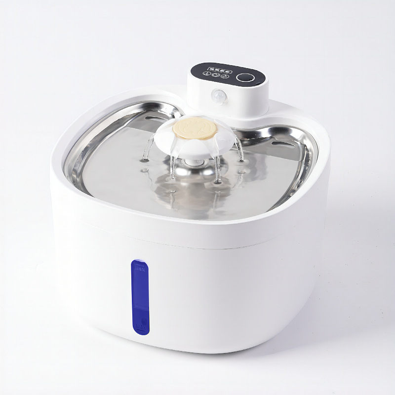 Dispensador de agua para mascotas doméstico de acero inoxidable transfronterizo, sensor inteligente recargable de larga duración, dispensador de agua extraíble y lavable para gatos