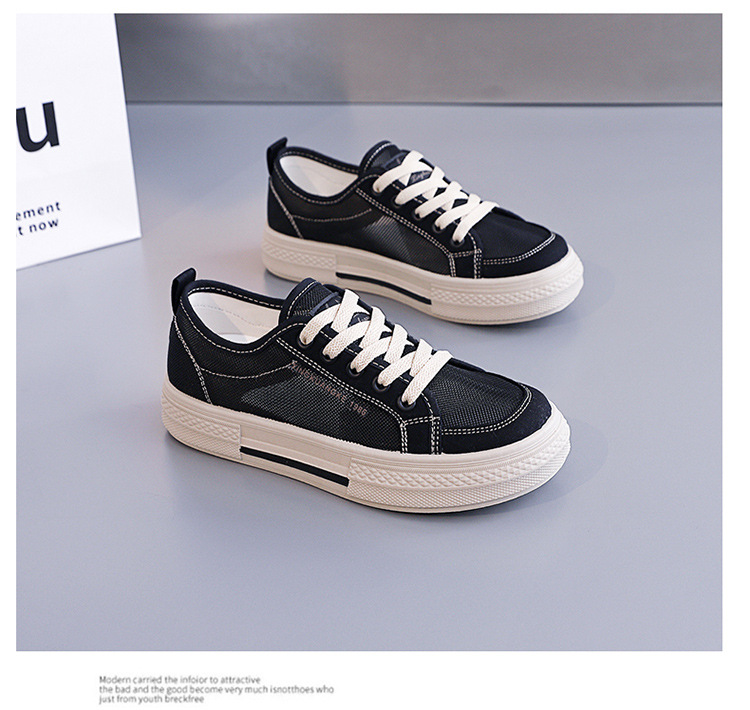 Summer New Breathable Mesh Canvas For Women, Versatile Student Shoes, Women's Soft-soled Korean-style Casual Shoes 221_vogvips.com