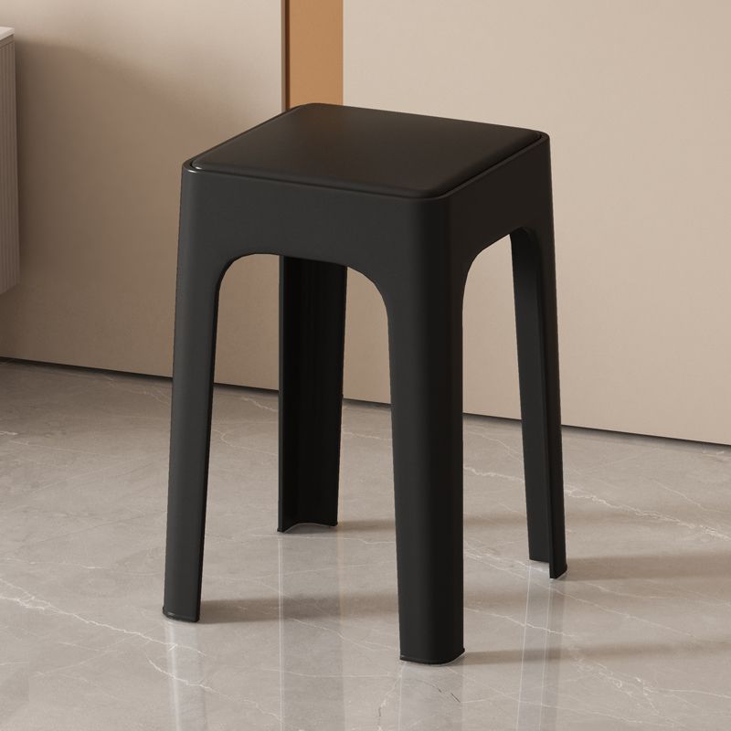 소프트 백 스퀘어 의자 올 매치 블랙