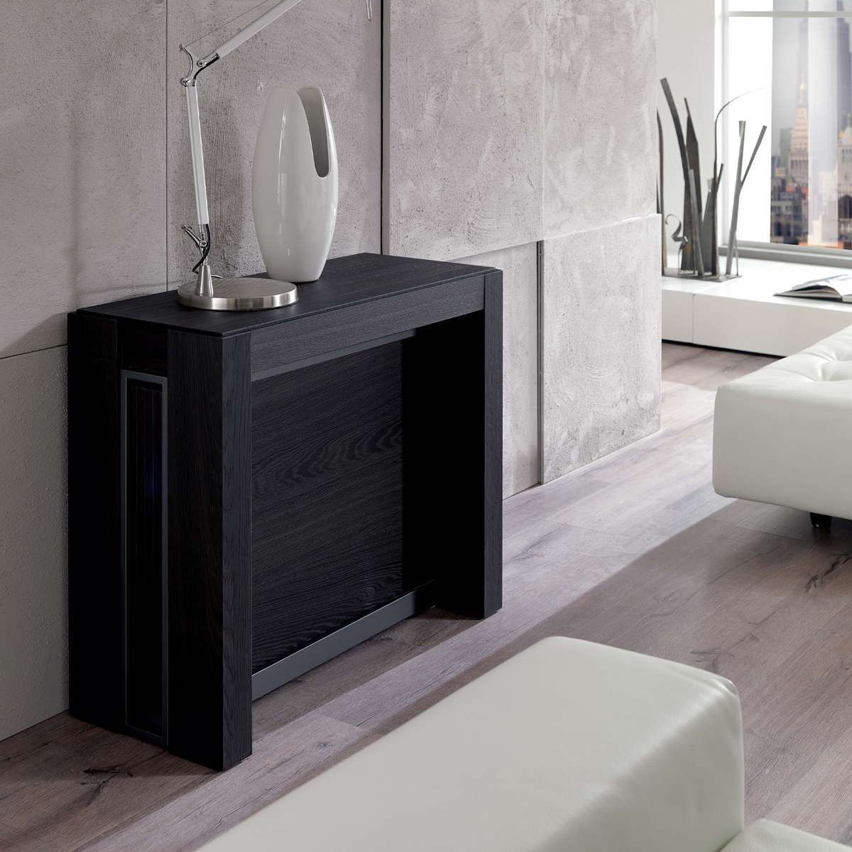 Mesa de porche de madera maciza Mesa de comedor retráctil que no ocupa espacio Mesa de comedor rectangular multifuncional para el hogar 2024 nuevo