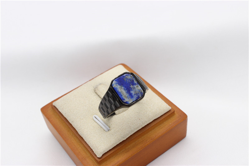 16g Weight Natural Stone, Shell Inlay Material Rings Classification 11, 12, 7 Ring Size 1 Piece Quantity Holiday, Daily Occasion Titanium Steel Material Rectangle Pattern Men's Gender Inlay Design Casual, Simple Style Style Casual Simple Style Rectangle Titanium Steel Inlay Natural Stone Shell Men's Rings 9
