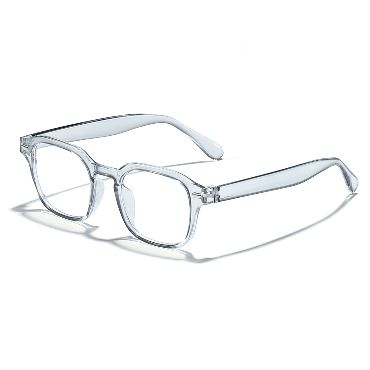 2024 nuevo estilo arroz con montura cuadrada estilo universitario tendencia moda todo fósforo gafas anti-azul estudiantes gafas de montura de miopía