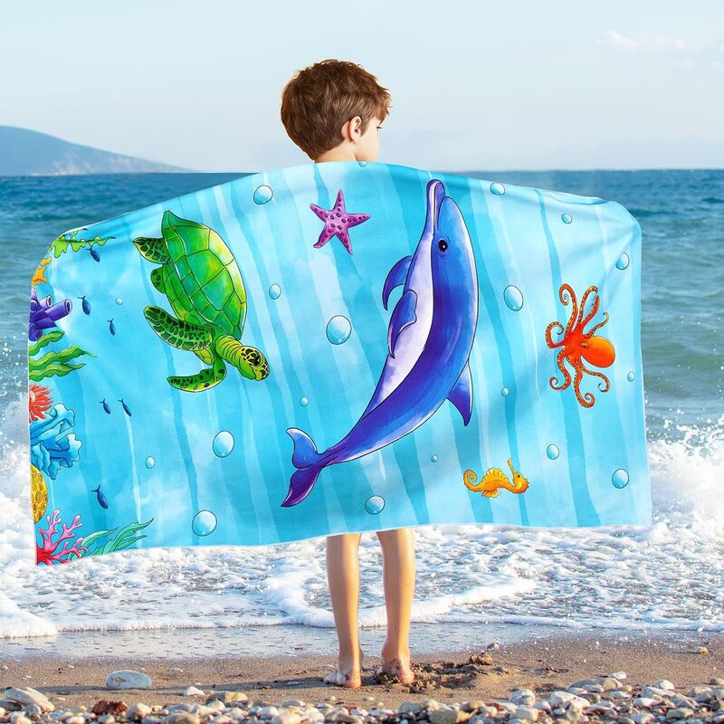 Children's beach towel foreign trade for digital full printing microfiber towel bath towel soft absorbent beach towel wholesale Children's beach towel foreign trade for digital full printing microfiber towel bath towel soft absorbent beach towel wholesale
