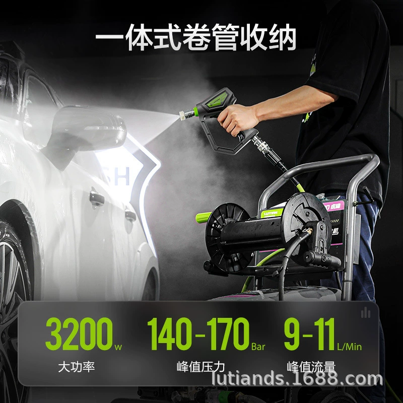 Автомойка Greenfield, коммерческая машина для мойки автомобилей, мощная машина для очистки сверхвысокого давления, 220 В, водяной пистолет, насос, чистка автомобиля, артефакт Huxuth