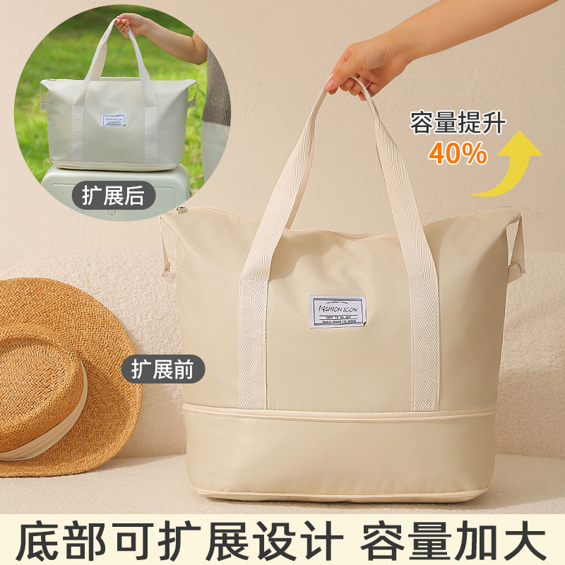 Bolsa de Almacenamiento de Viaje Compresible de Poliéster Plegable para Ropa y Artículos de Tocador