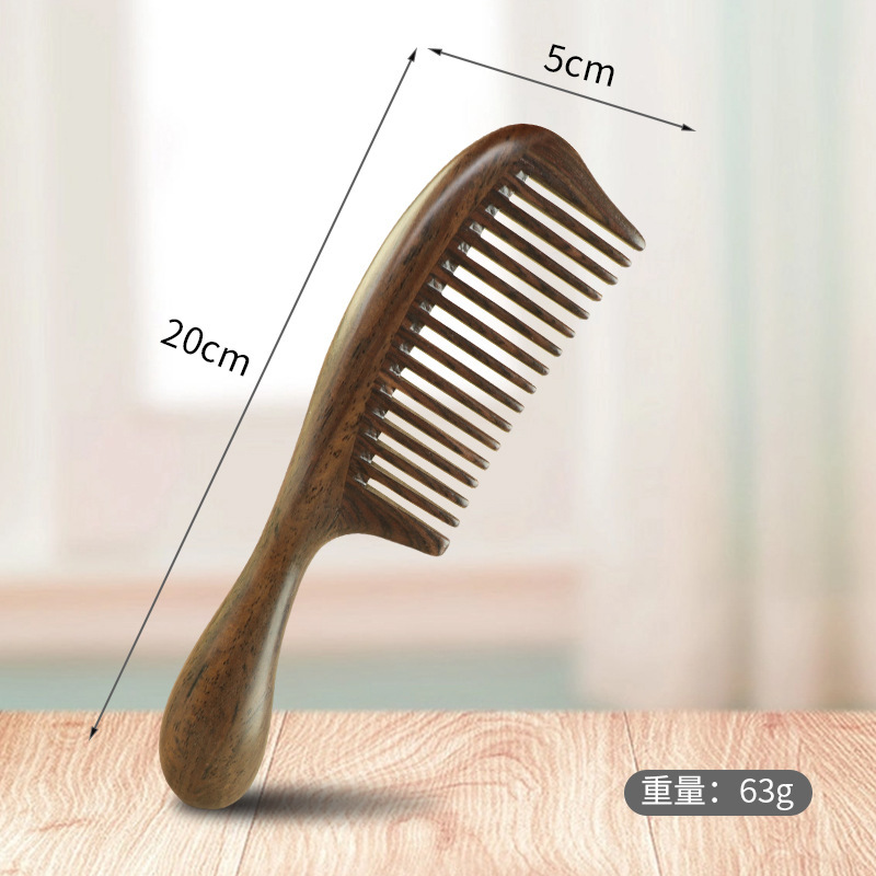 黒檀櫛ギフトボックスセット、女性専用高級白檀櫛、母へのギフト、木製櫛、ヘアスムージングヘアコームギフト|undefined
