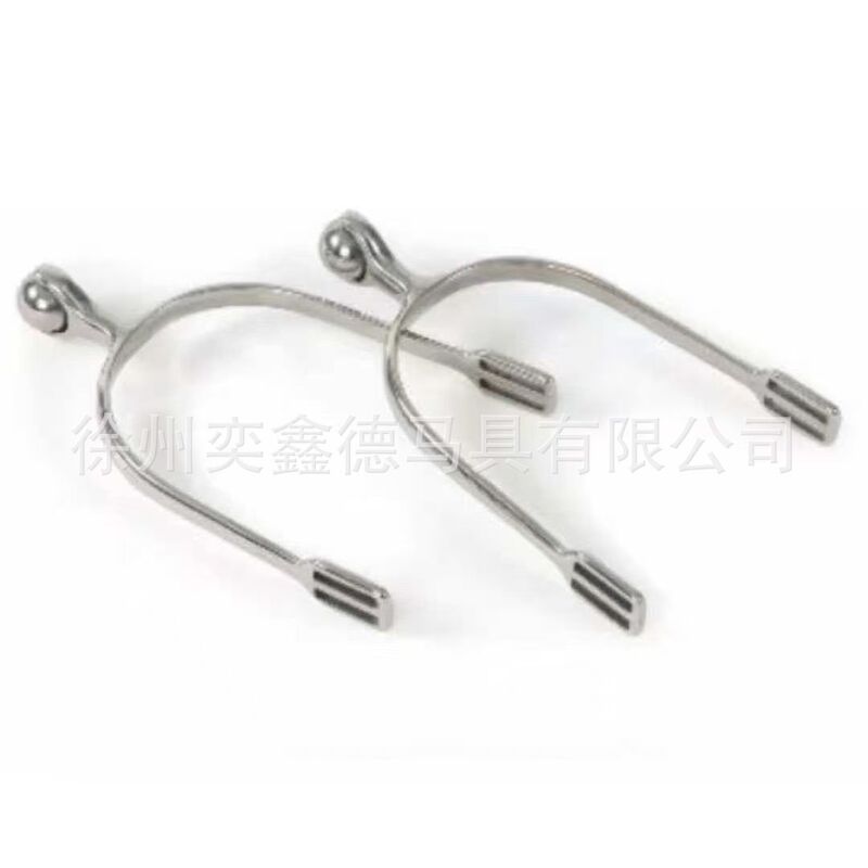 Premium Stainless Steel English-Style Spurs, Suitable for Both Men and Women Surface Is Finely Polished, Spherical Head Design Protects the Horse.