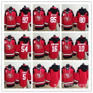 Jersey Sweatshirt Embroidered Edition 49ers Football Hoodie Pullover Hooded Jersey Football Jersey