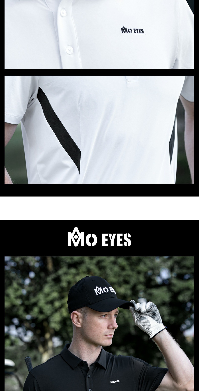 Áo polo nam tay ngắn golf Mo EYES vải nhập khẩu Hàn Quốc đàn hồi cao — M25YF030-Áo màu xám hiện đại [Cổ áo liền mạch/vải nhập khẩu Hàn Quốc/mềm và đàn hồi cao], M25YF030-Áo trắng [Cổ áo liền thân/Vải nhập khẩu Hàn Quốc/Mềm mại và đàn hồi cao], M25YF030-Áo đen [Cổ áo liền mạch/vải nhập khẩu Hàn Quốc/mềm mại và đàn hồi cao] chi tiết 12