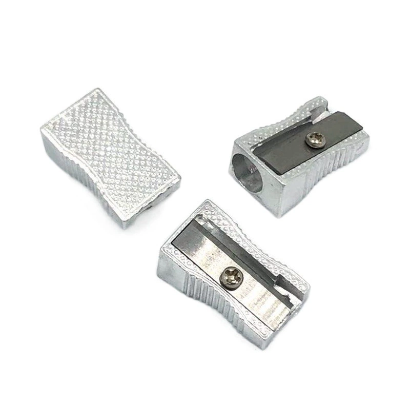 Фабрика прямые поставки творческий алюминиевый сплав точилка для карандашей с одним отверстием наклонная металлическая точилка для карандашей студенческие принадлежности