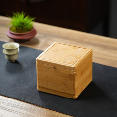 引き出し蓋竹箱、レトロな中国風紫砂壺、ティーカップ収納ボックス、花瓶、ジュエリー包装箱