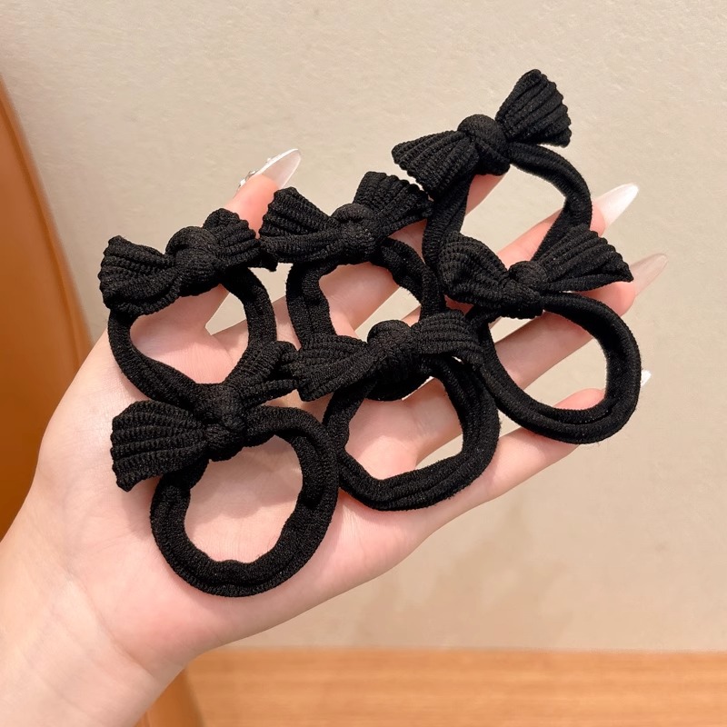 banda de goma de alta elasticidad anillo de cabello para niños no lesionar cabello de alta cola de caballo de cabello de banda de goma duradera