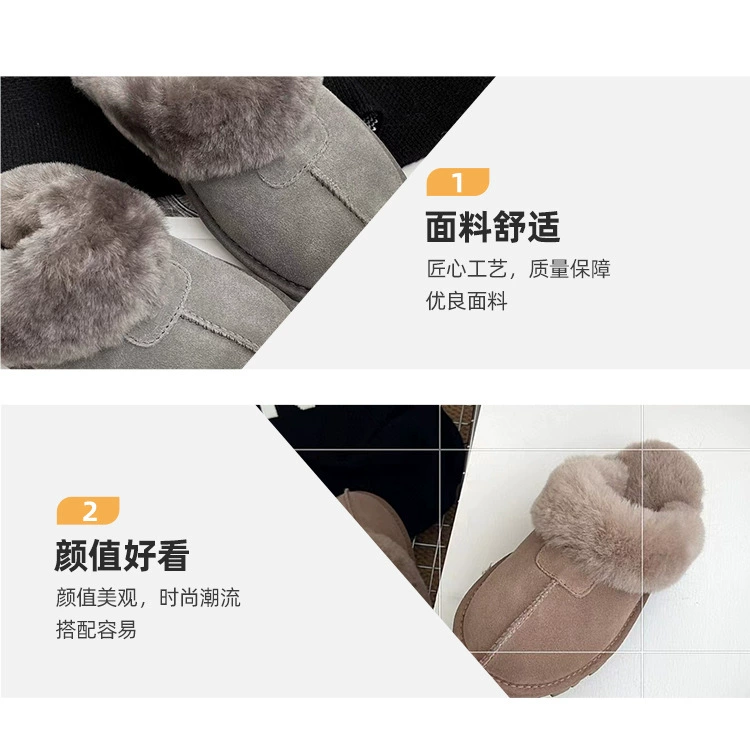 Поставщик Henan Sangpo LDFIUGG, сапоги из овчины для женщин, повседневные тапочки с звездой, тащащие