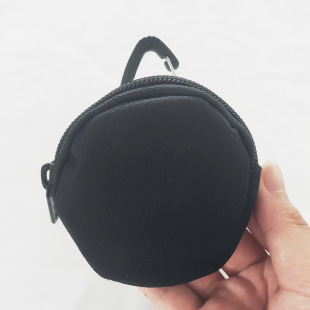 Spot Wholesale Sports small round earphone bag outdoor accessories storage bag waterproof Oxford cloth data cable storage bag