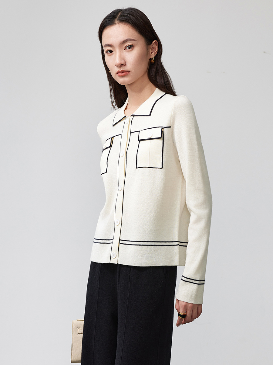 Woolen retro cardigan
