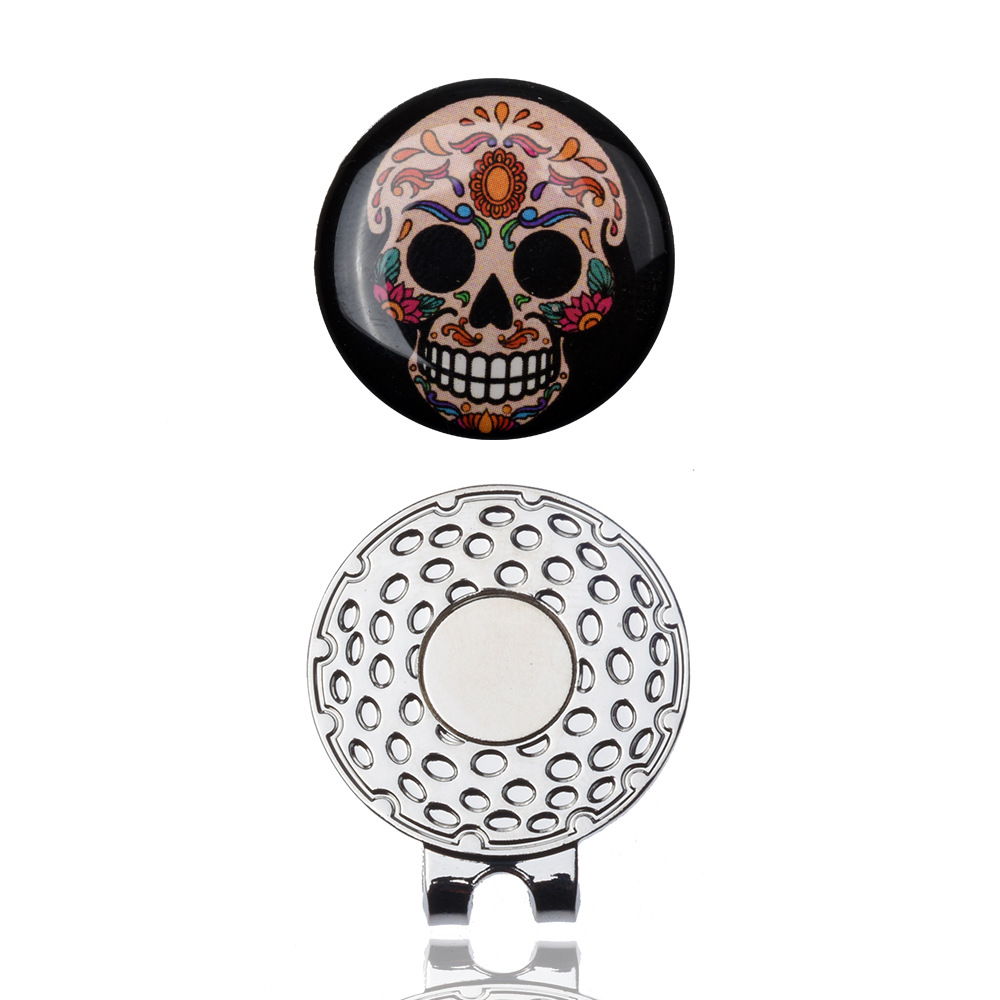 Golf magnético clip de metal imán clip logotipo marca Marca Diseño y producción