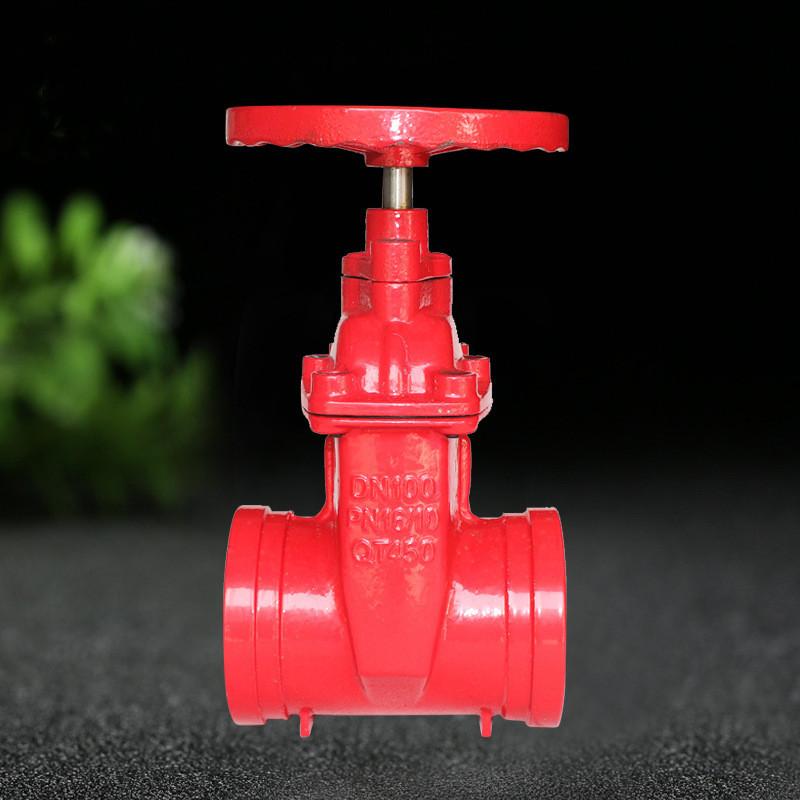 Z85X-16Q沟槽闸阀 消防暗杆软密封闸阀厂 DN65 80 100